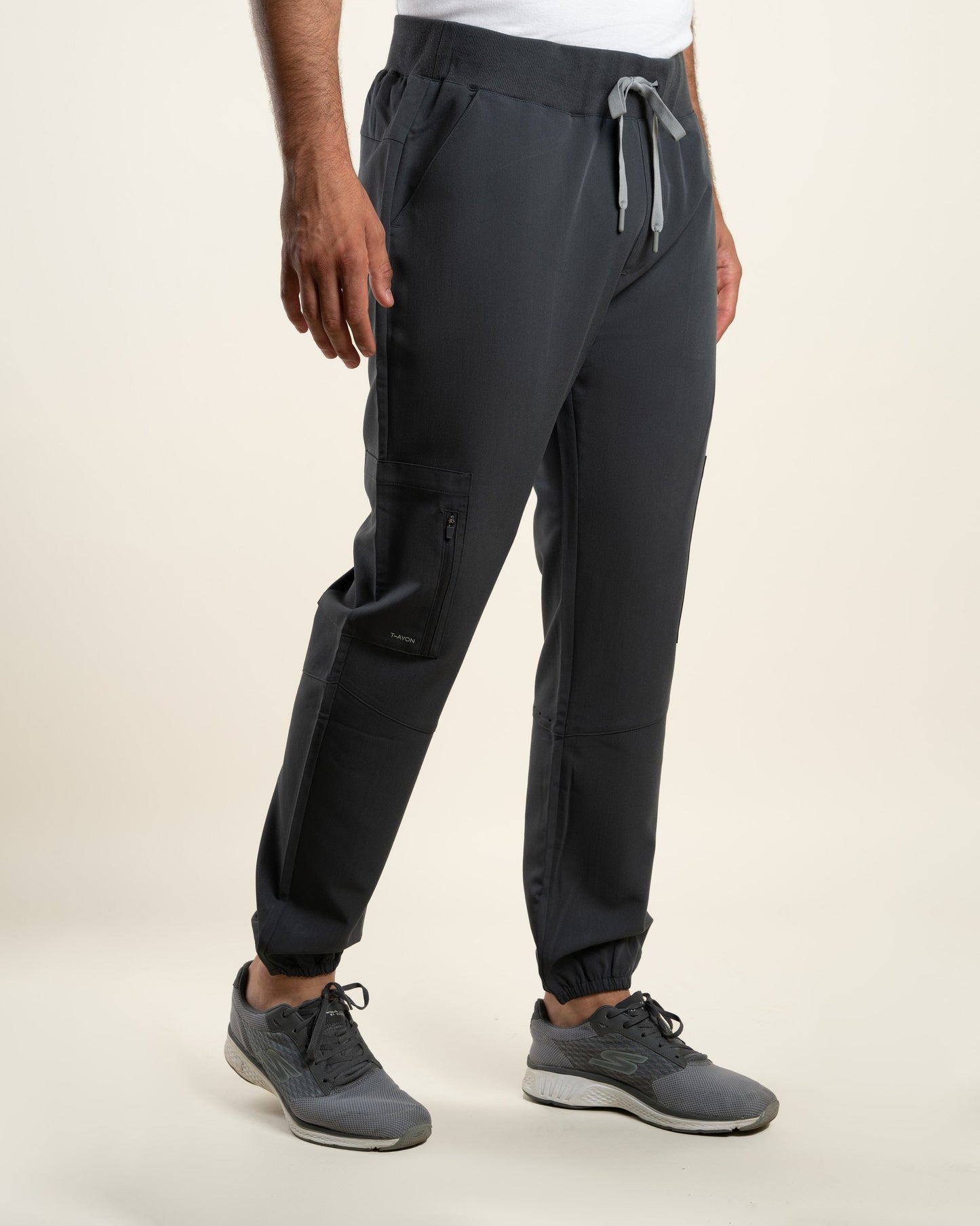 PANTALON HOMBRE DYNAMIC GRIS - PUÑO RIB