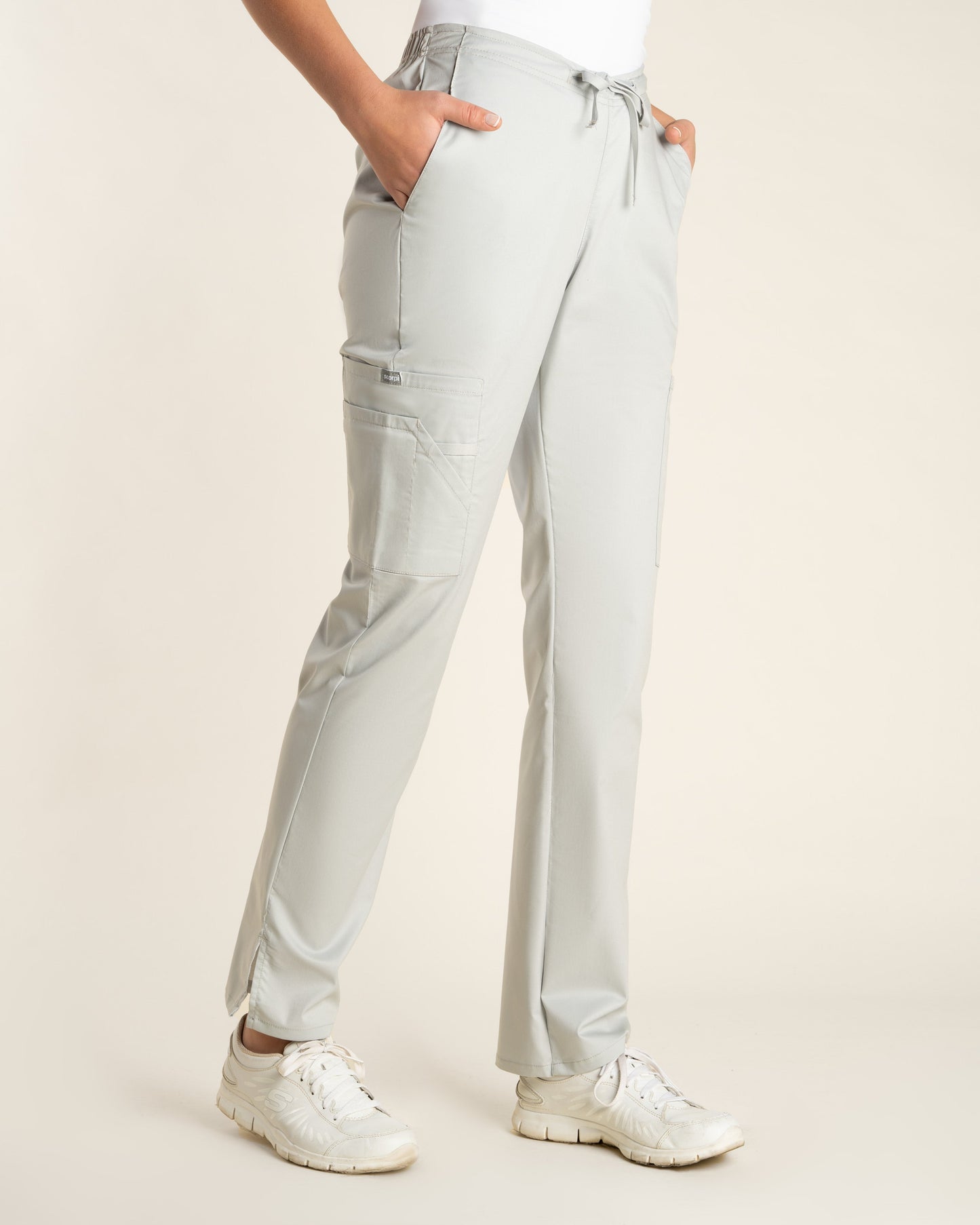 PANTALÓN MUJER WORK GRIS CLARO