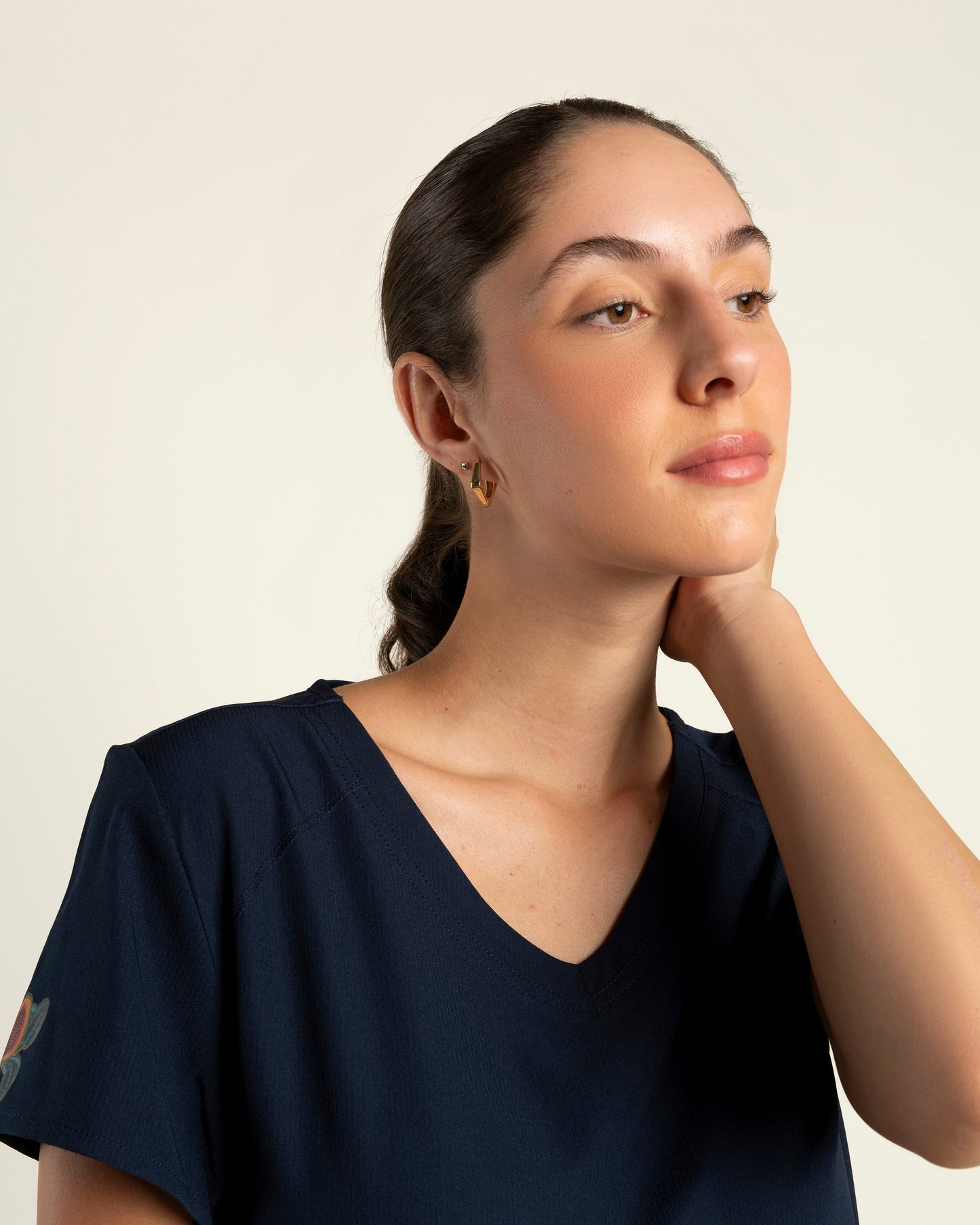 TOP MUJER WONDER JUNGLE MARINO