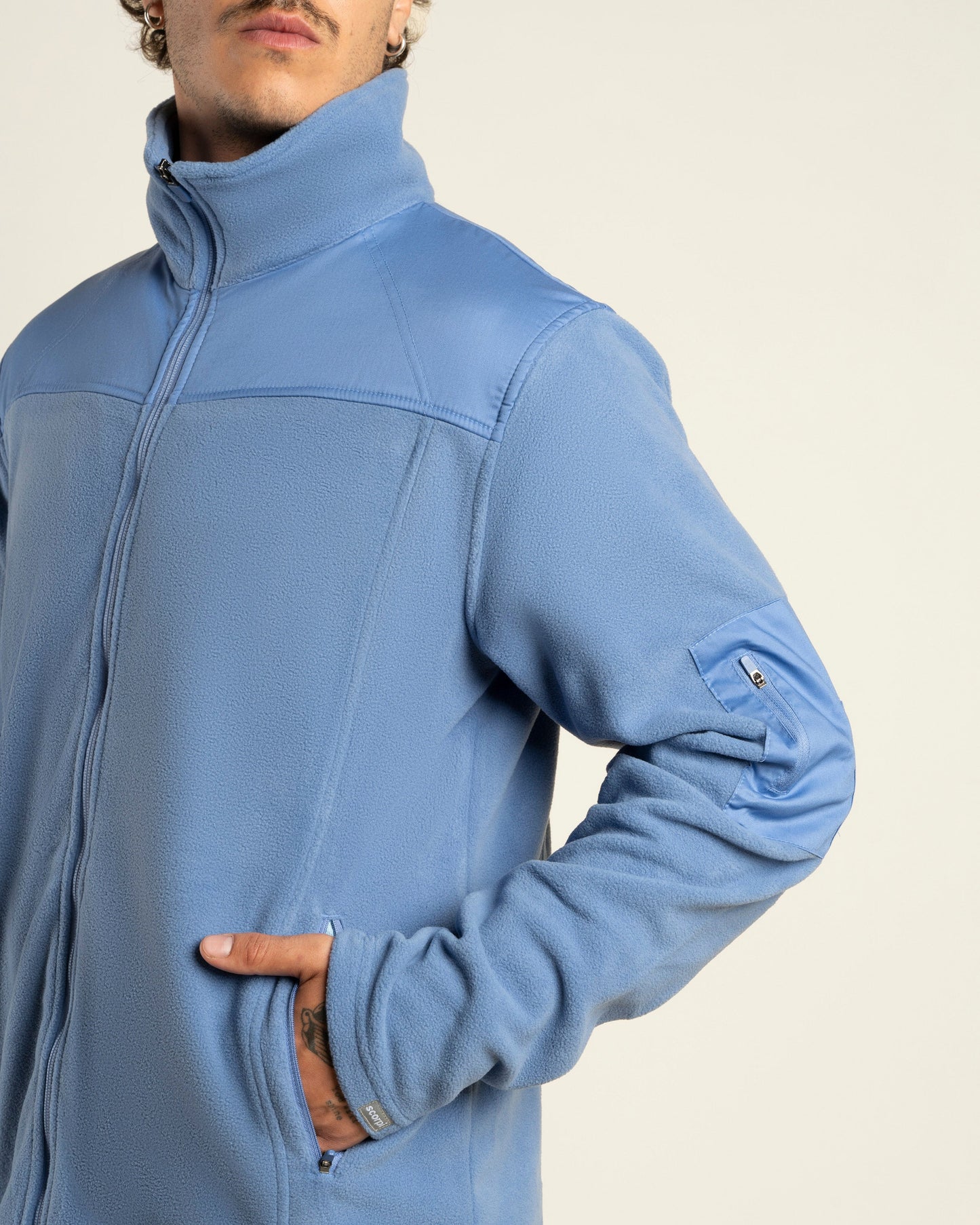 POLAR MICROFLEECE HOMBRE CELESTE