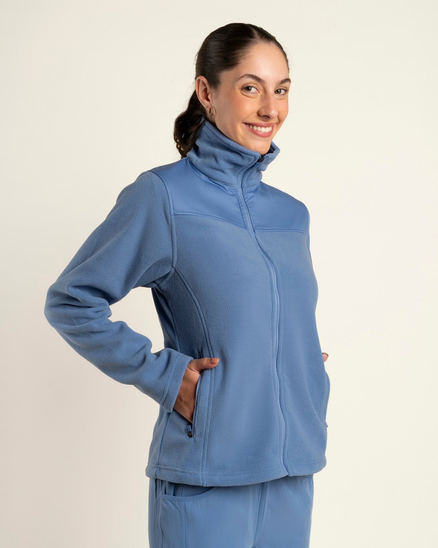 POLAR MICROFLEECE MUJER CELESTE