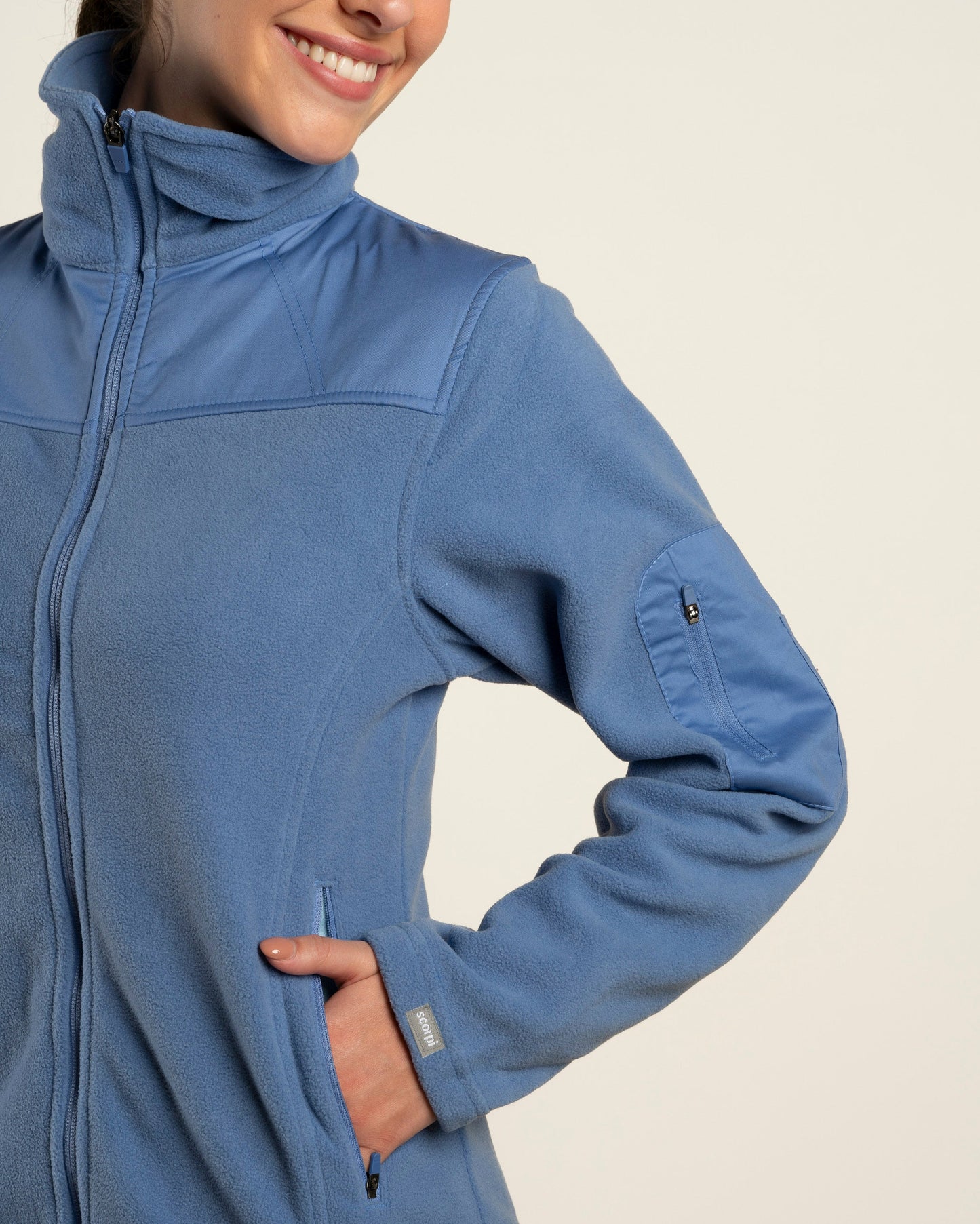 POLAR MICROFLEECE MUJER CELESTE