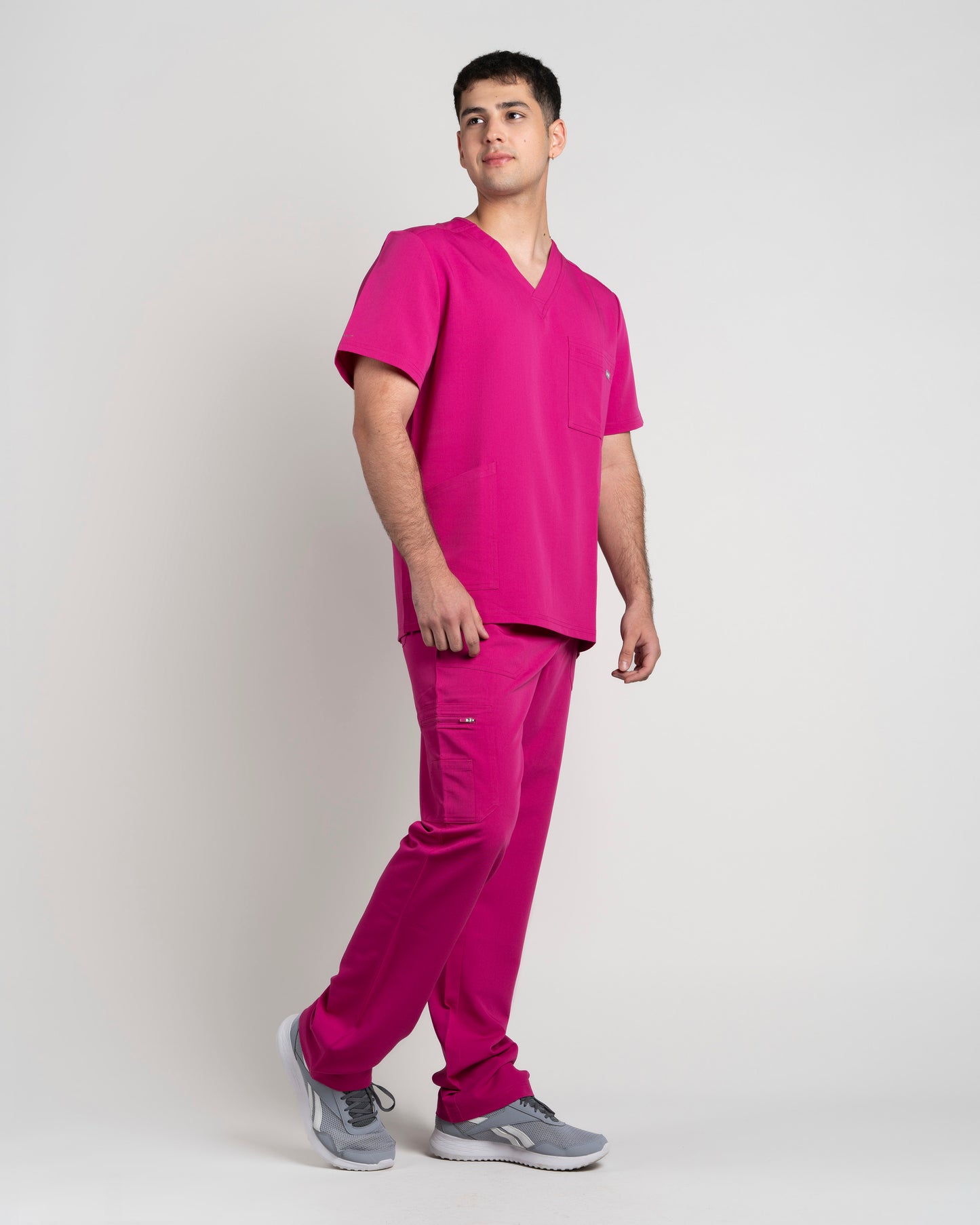 TOP HOMBRE AQUA FUCSIA
