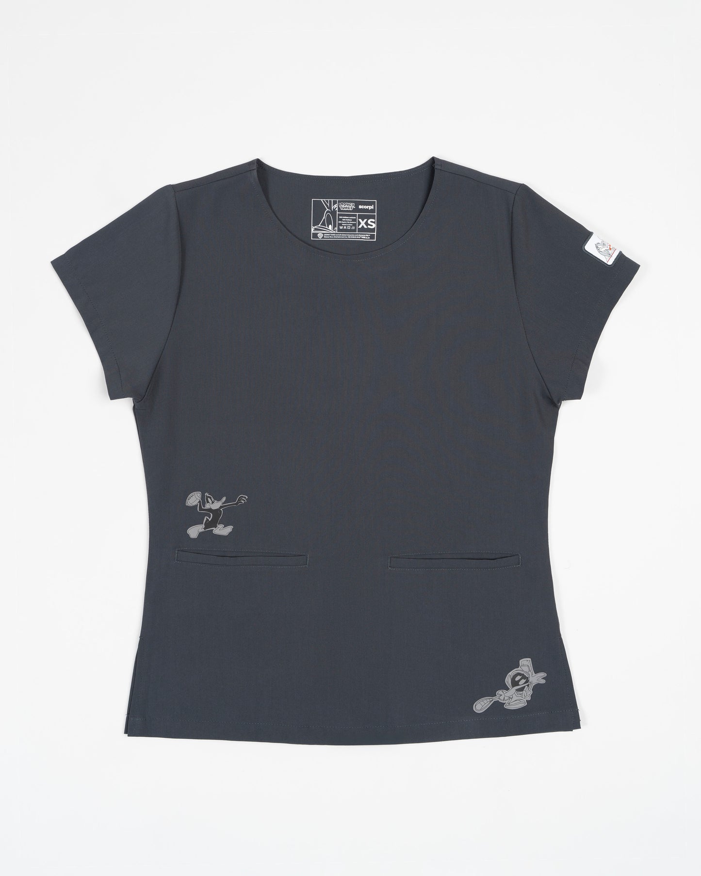 TOP MUJER LOONEY TUNES GRIS