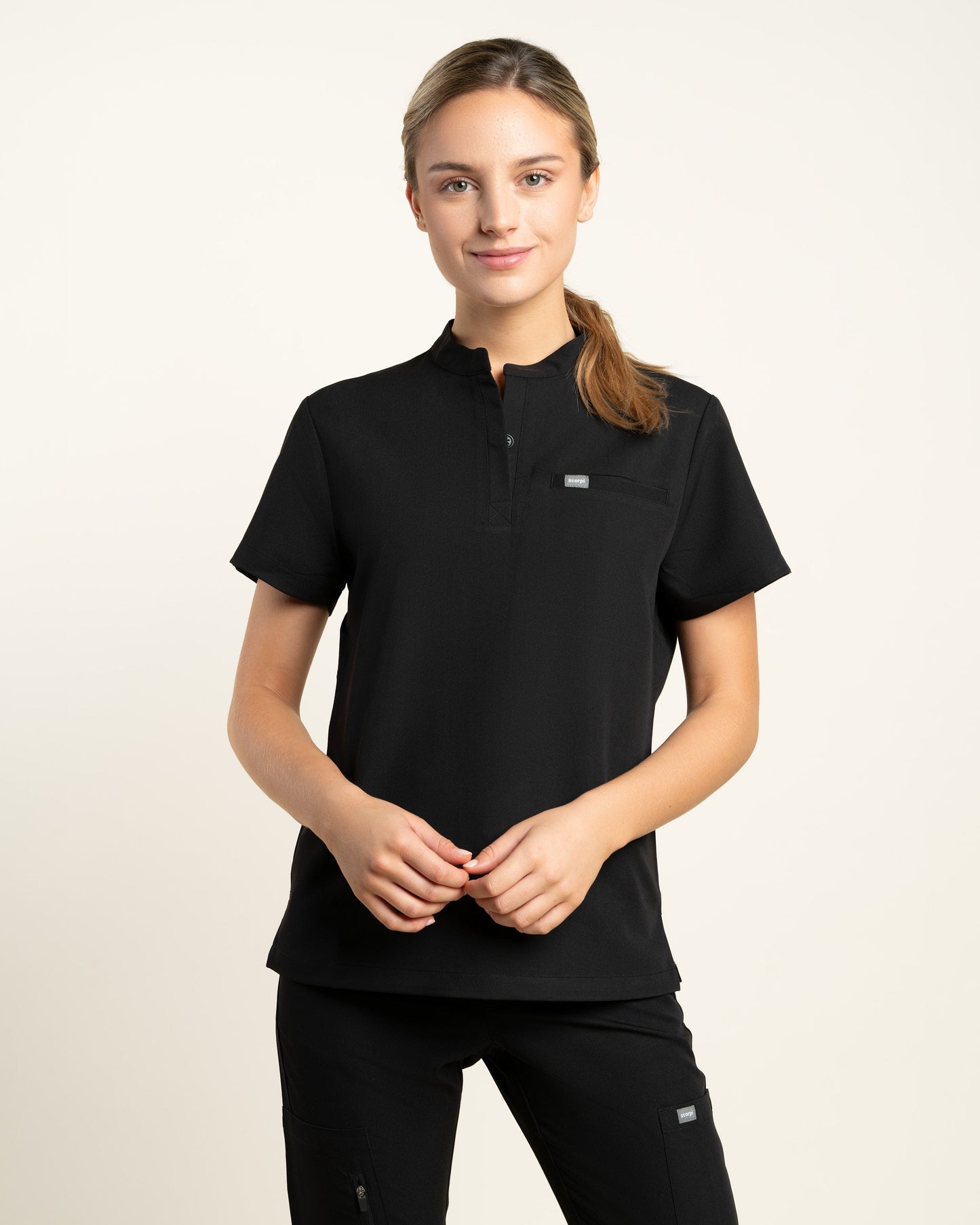 TOP MUJER DYNAMIC NEGRO - CUELLO JOKE