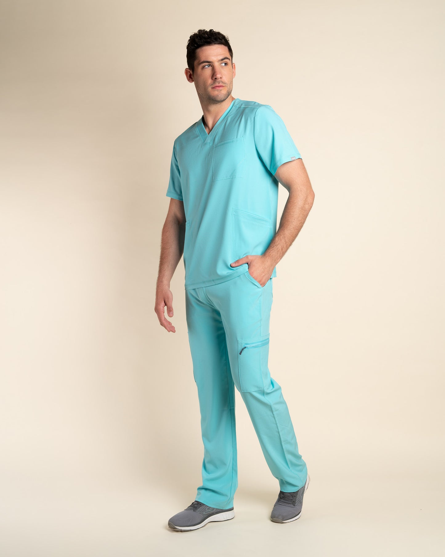 TOP HOMBRE SPORT STRETCH TURQUESA