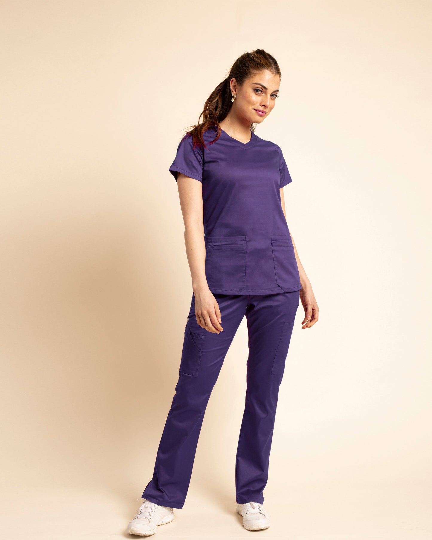 PANTALÓN MUJER WORK MORADO