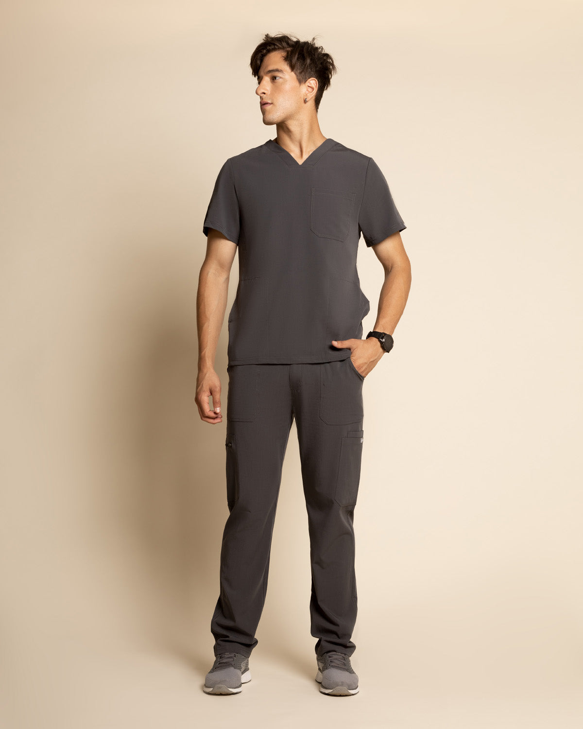 PANTALON HOMBRE COMFORT GRIS