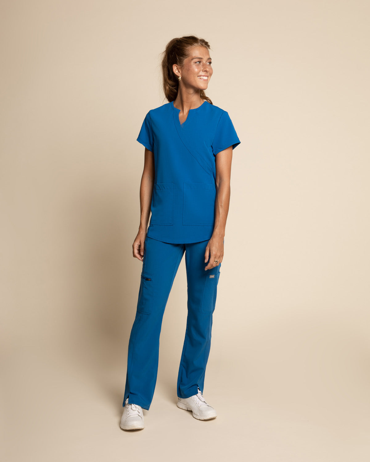 PANTALON MUJER COMFORT AZUL REY