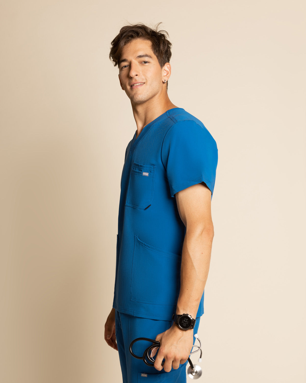 TOP HOMBRE DROP FENCE AZUL REY