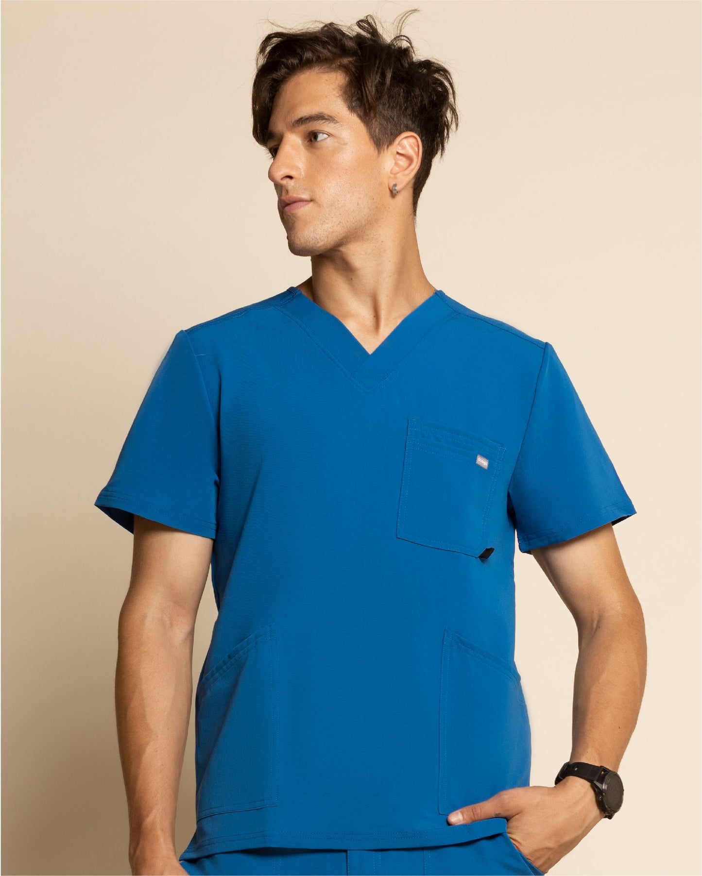 TOP HOMBRE DROP FENCE AZUL REY