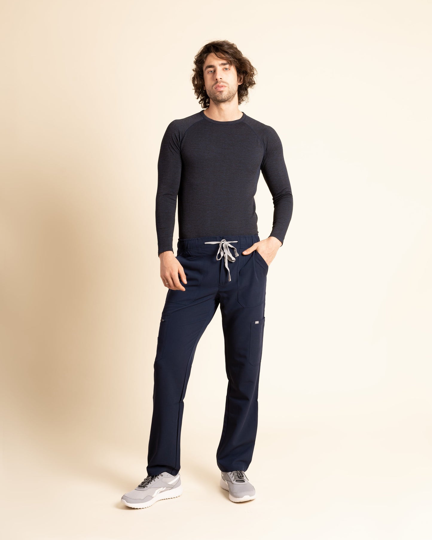 PRIMERA CAPA FLEX TEE HOMBRE MELANGE MARINO