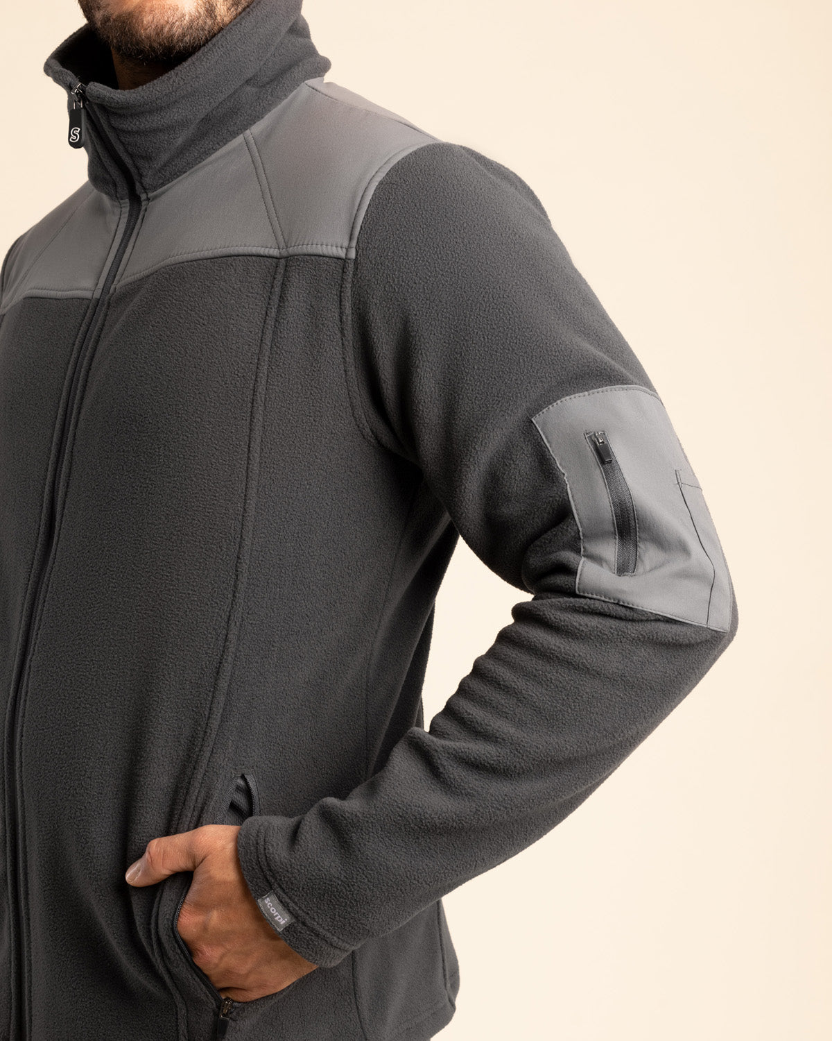 POLAR MICROFLEECE HOMBRE GRIS