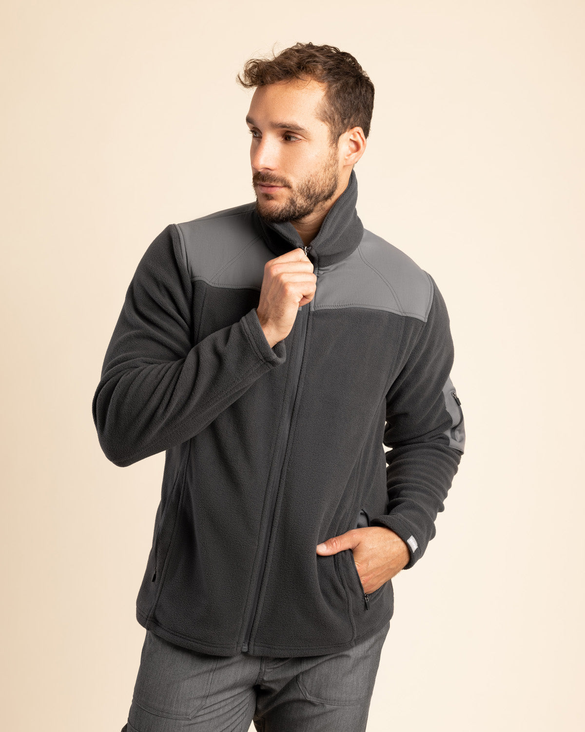 POLAR MICROFLEECE HOMBRE GRIS