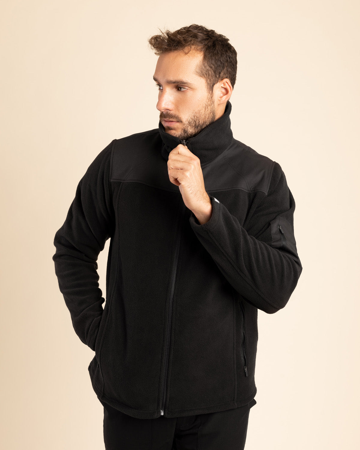 POLAR MICROFLEECE HOMBRE NEGRO