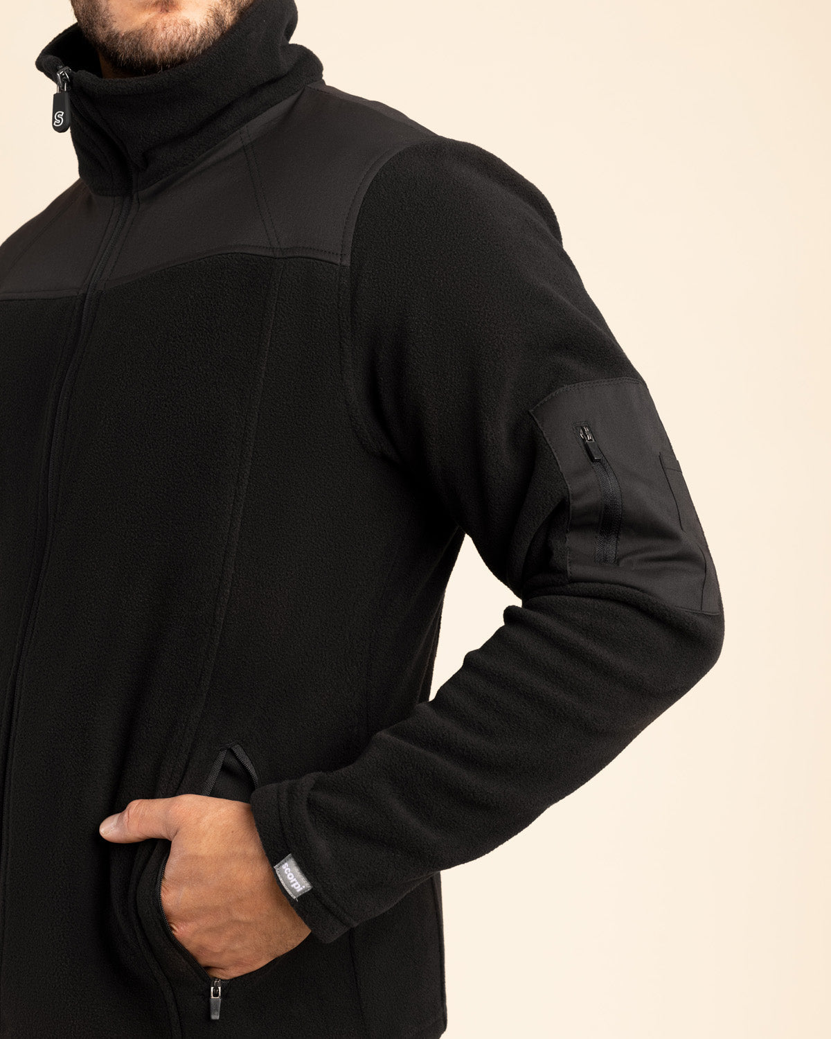 POLAR MICROFLEECE HOMBRE NEGRO