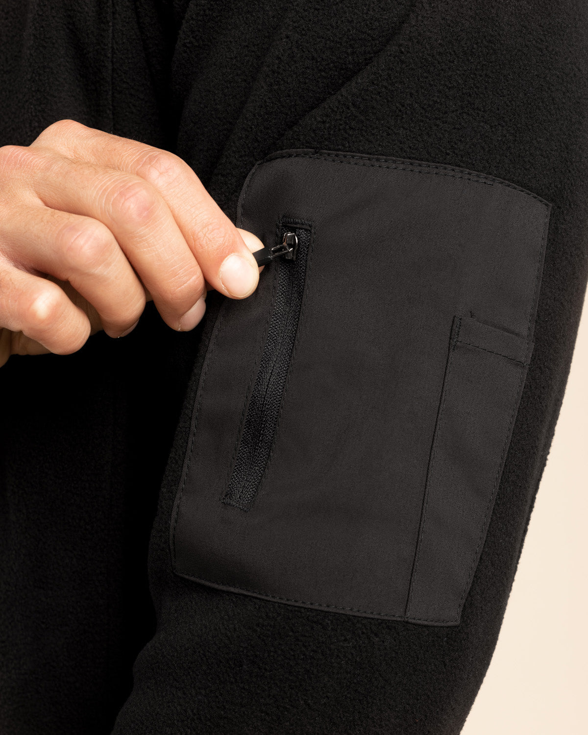 POLAR MICROFLEECE HOMBRE NEGRO