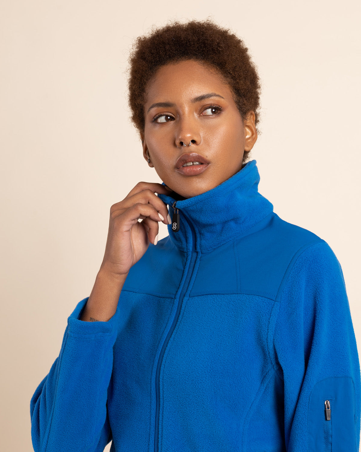 POLAR MICROFLEECE MUJER AZUL REY