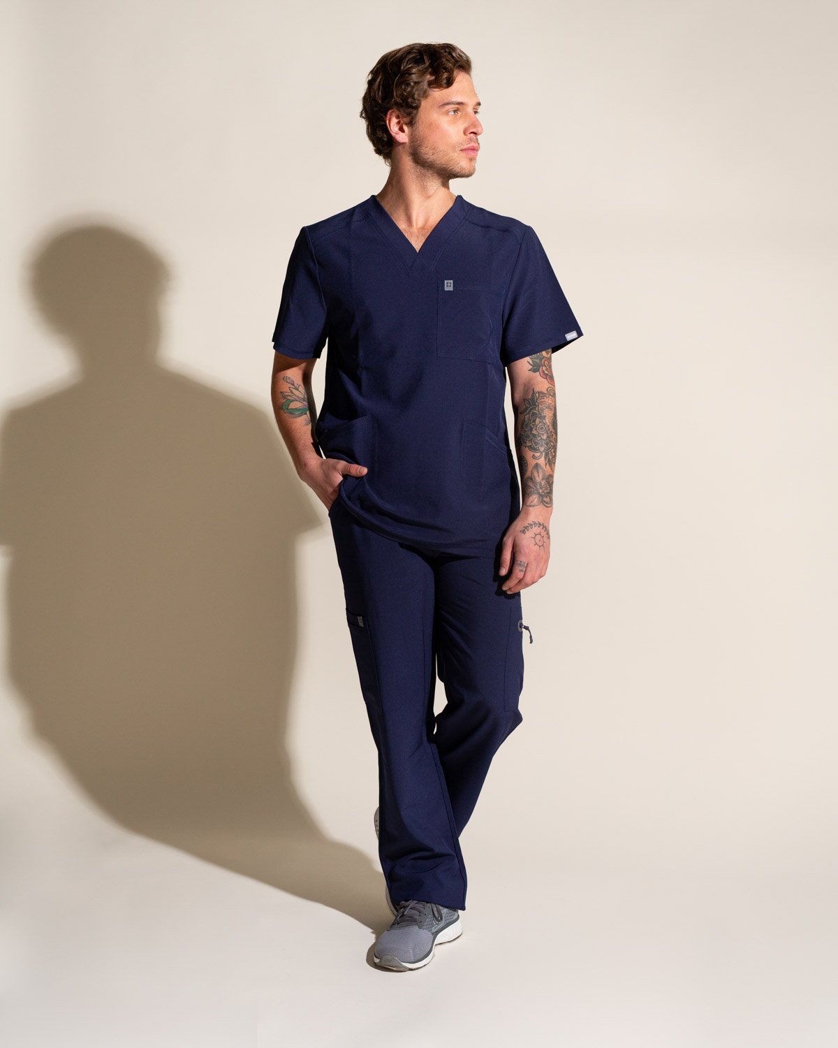 PANTALON HOMBRE SPORT STRETCH AZUL MARINO