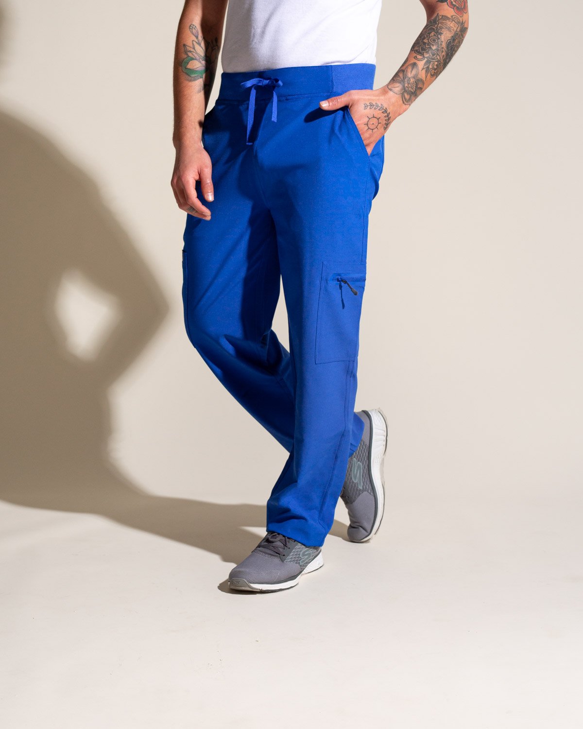 PANTALON HOMBRE SPORT STRETCH AZUL REY
