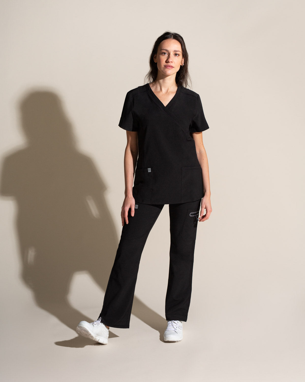 TOP MUJER SPORT STRETCH NEGRO