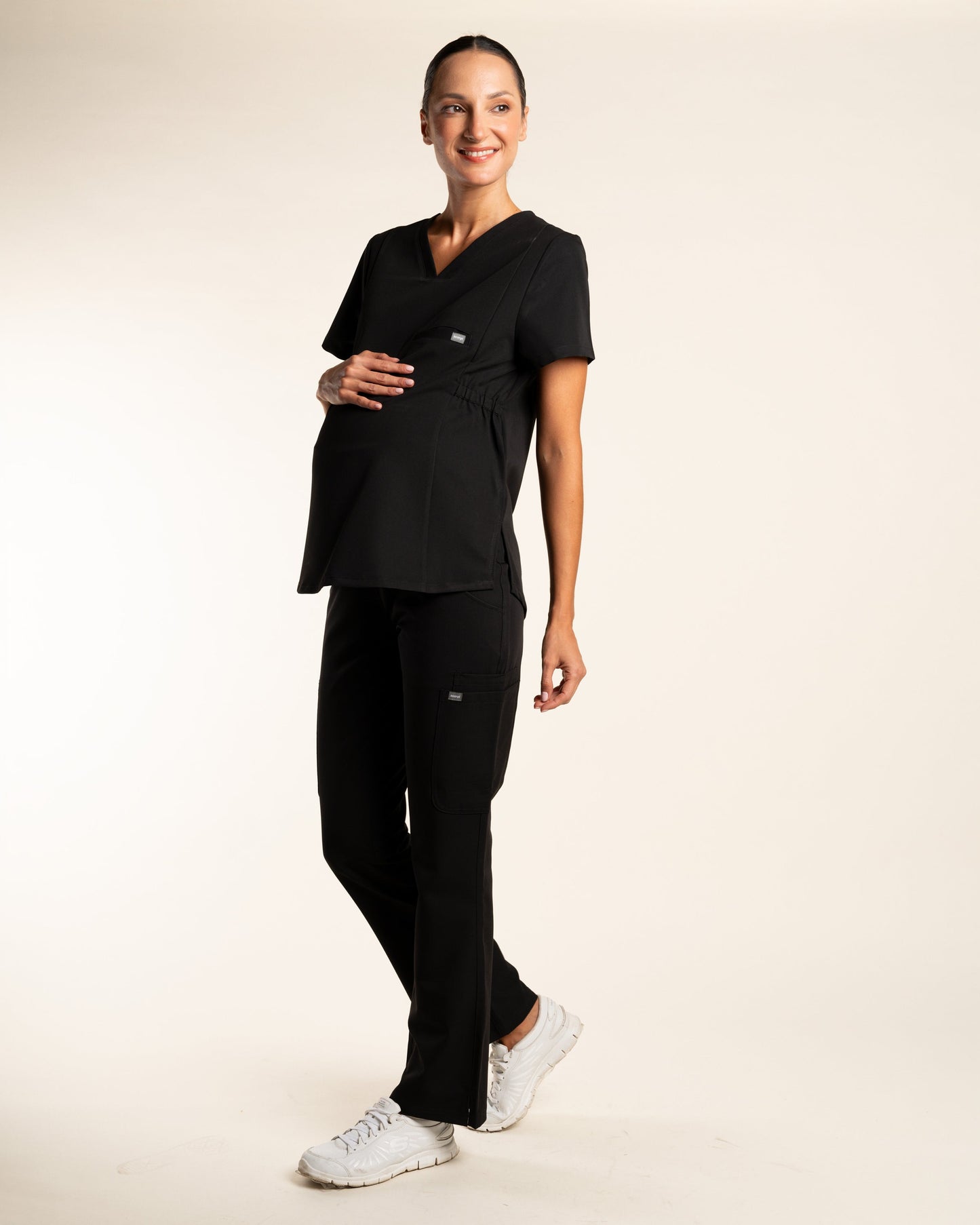 PANTALÓN MUJER MOM'S NEGRO