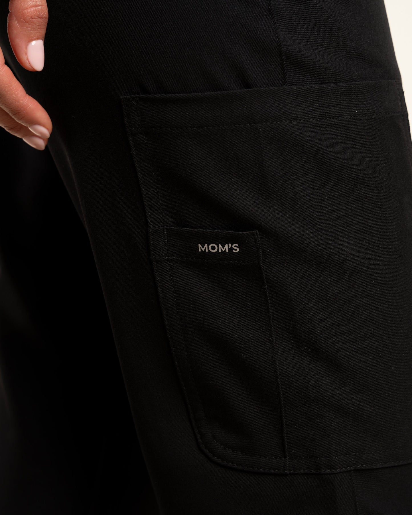 PANTALÓN MUJER MOM'S NEGRO