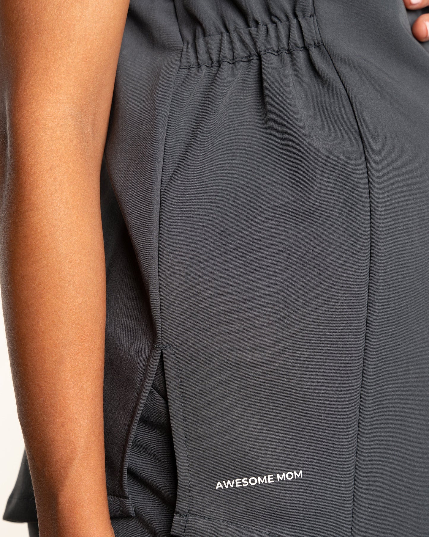 TOP MUJER MOM'S GRIS