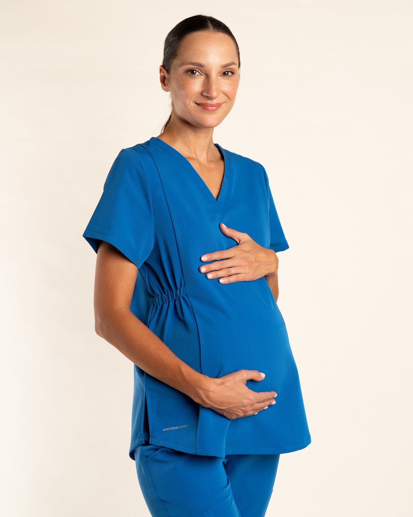 TOP MUJER MOM'S AZUL REY