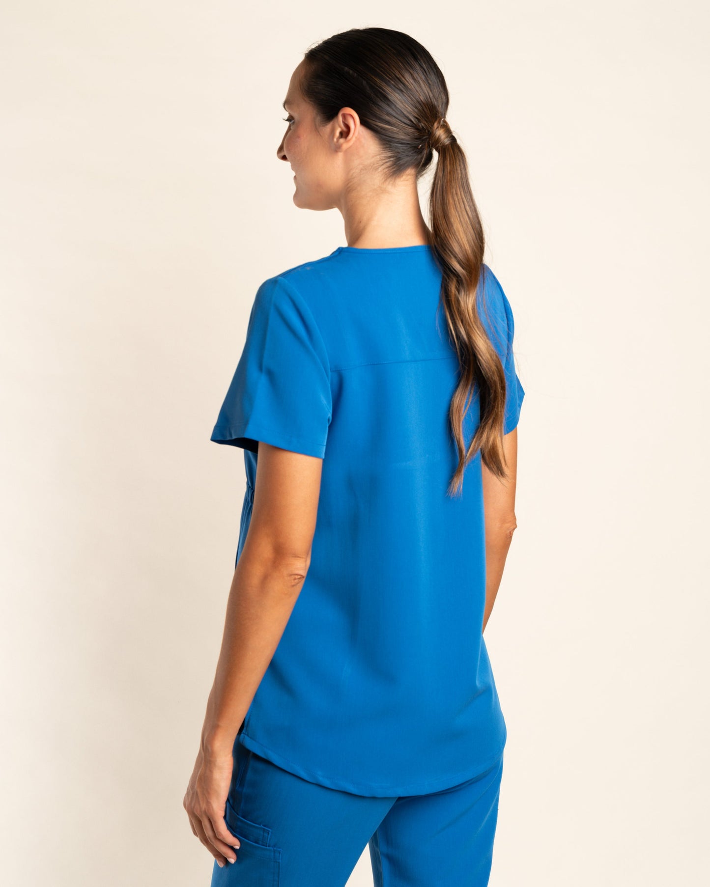 TOP MUJER MOM'S AZUL REY