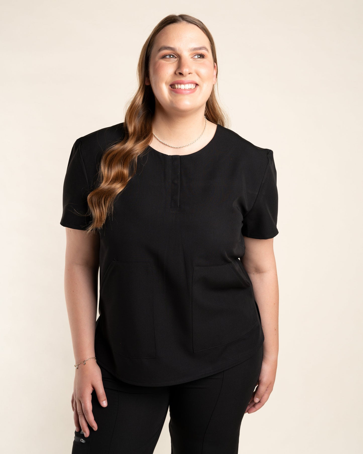 TOP MUJER CURVE NEGRO