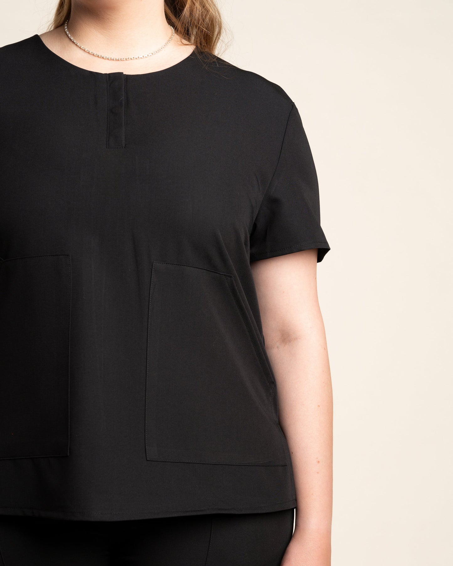 TOP MUJER CURVE NEGRO