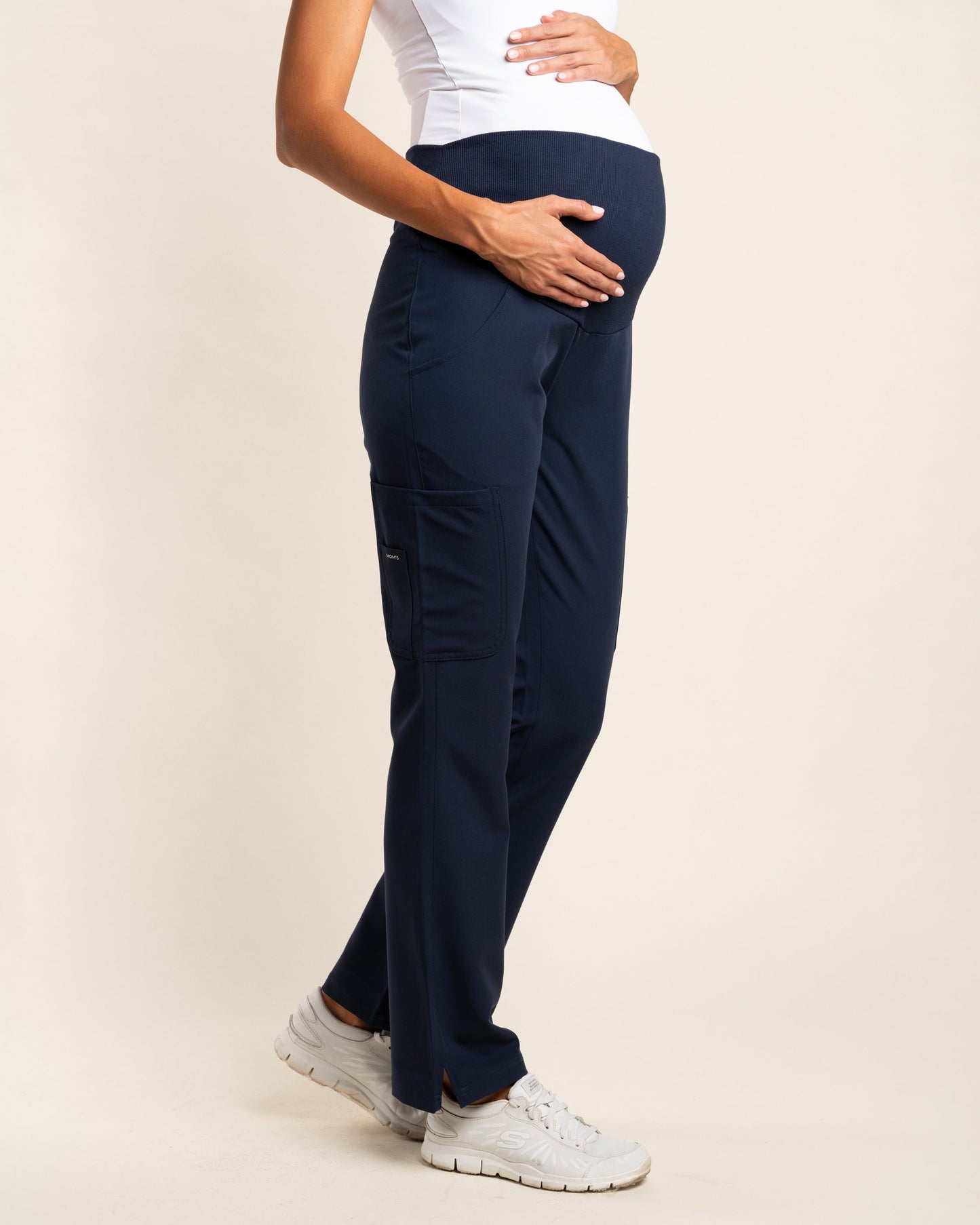 PANTALÓN MUJER MOM'S MARINO