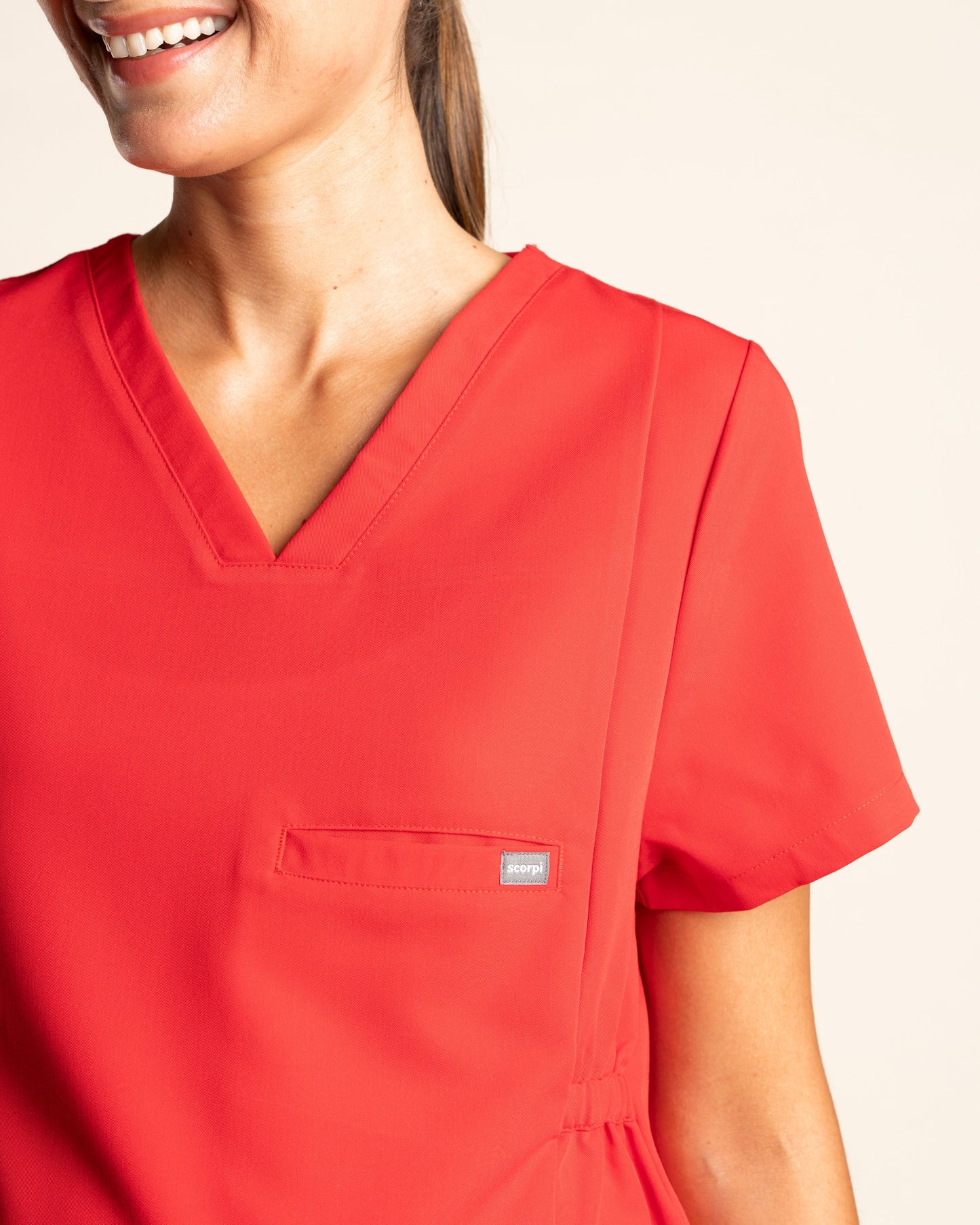 TOP MUJER MOM'S ROJO