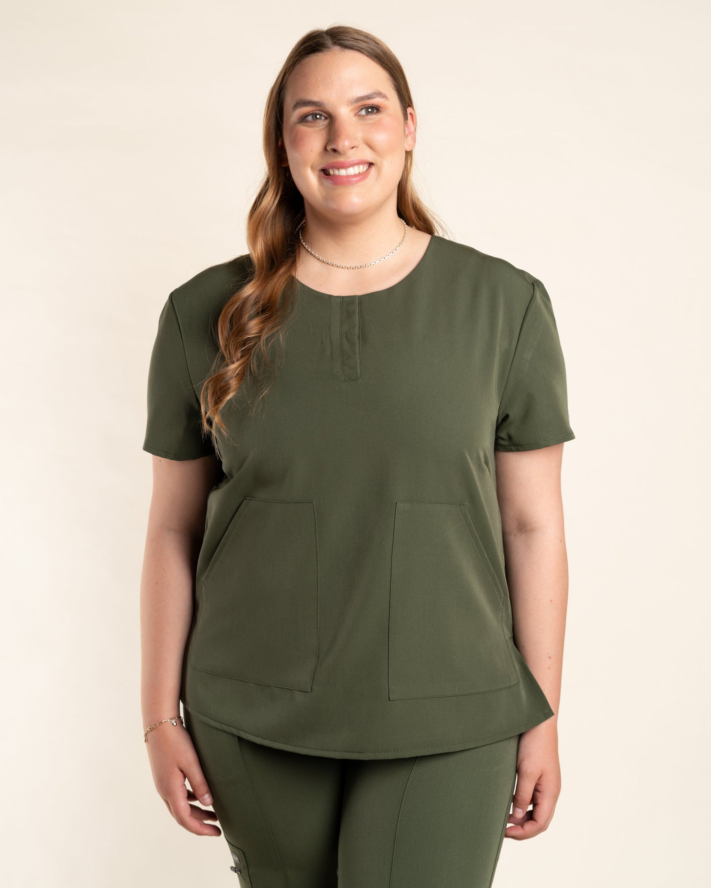 TOP MUJER CURVE MILITARY
