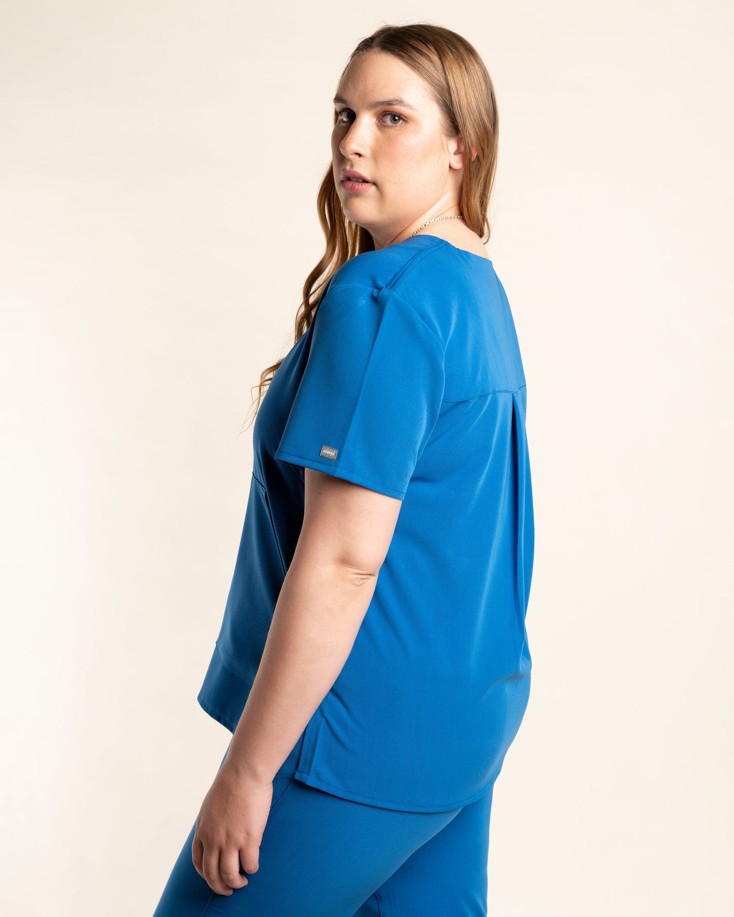 TOP MUJER CURVE AZUL REY