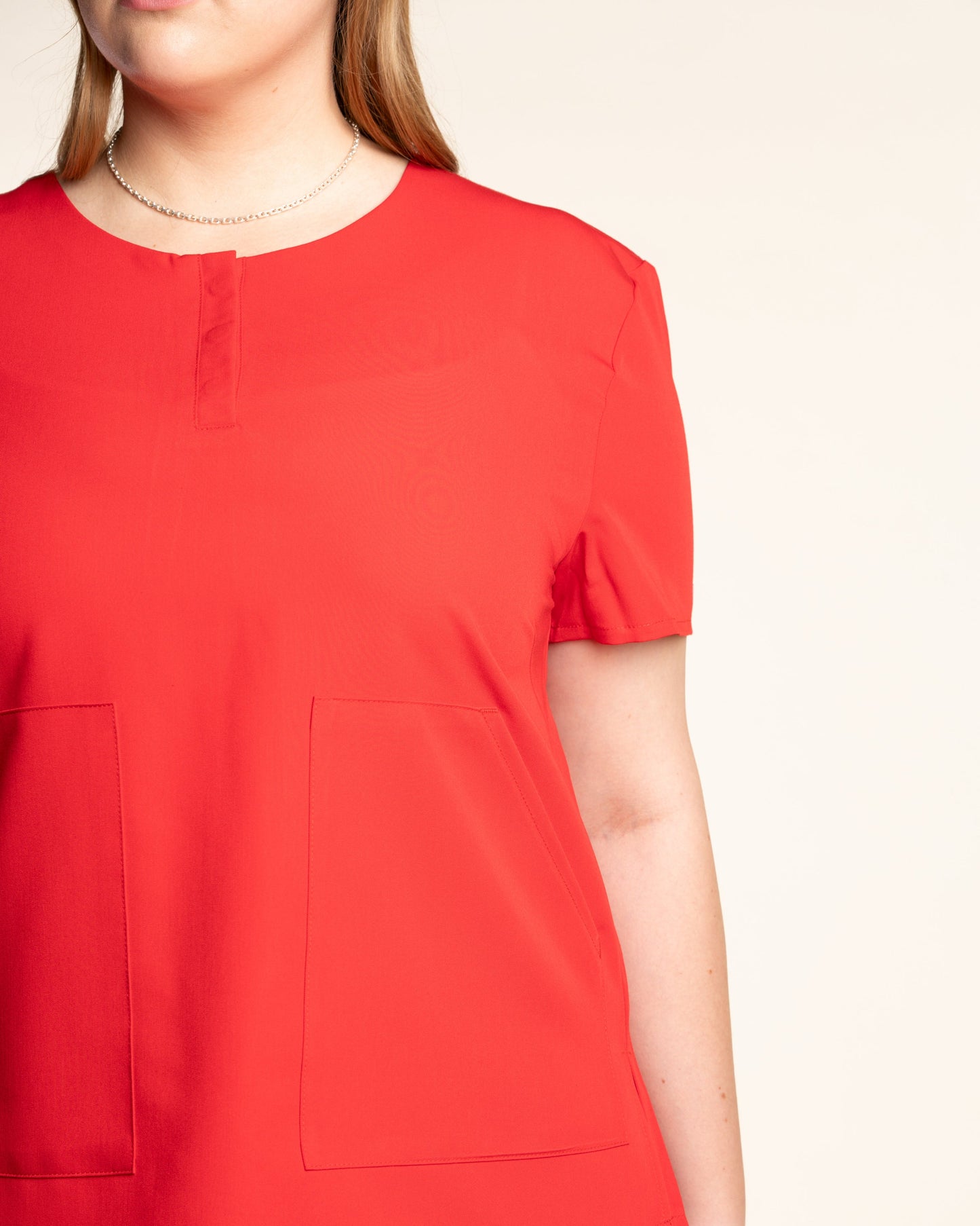 TOP MUJER CURVE ROJO