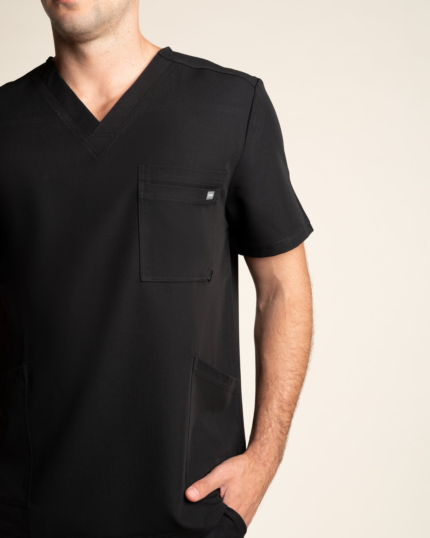 TOP HOMBRE AQUA NEGRO