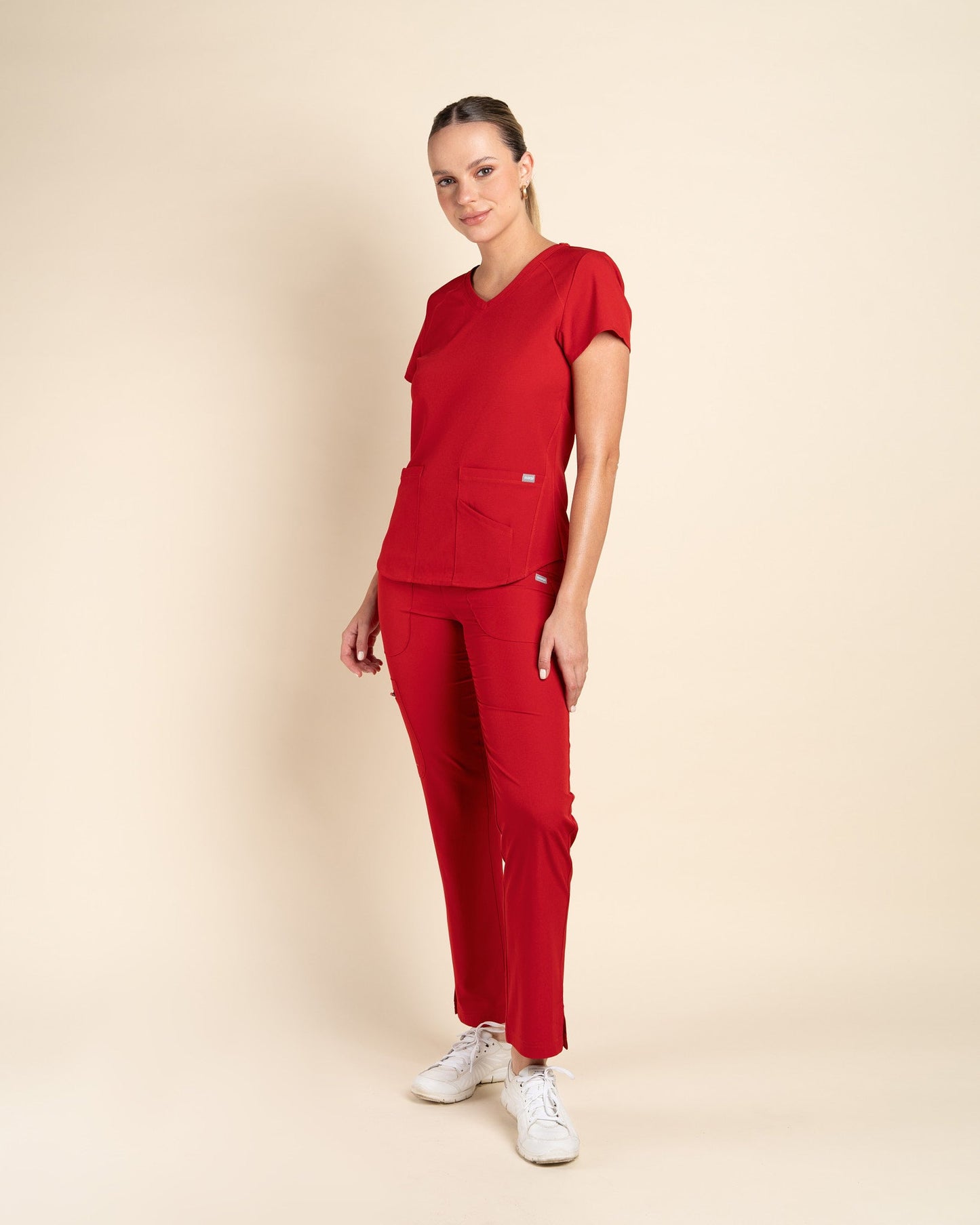 TOP MUJER WONDER ROJO ♻