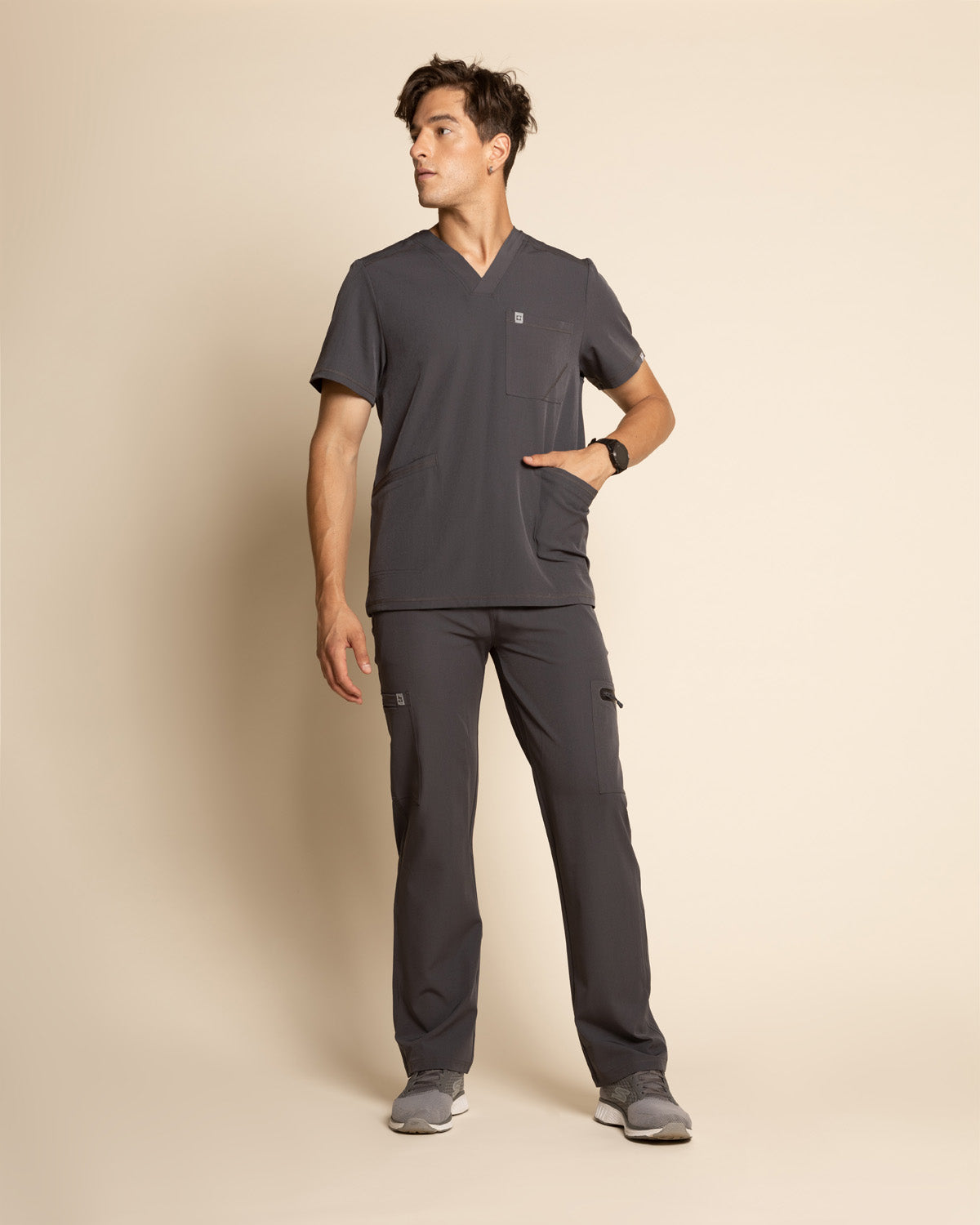 TOP HOMBRE SPORT STRETCH GRIS