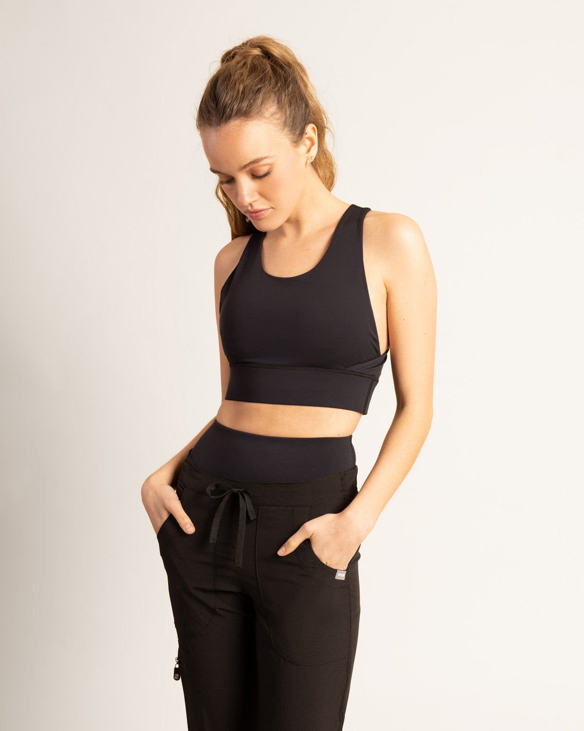 SPORT BRA MUJER WELLNESS NEGRO