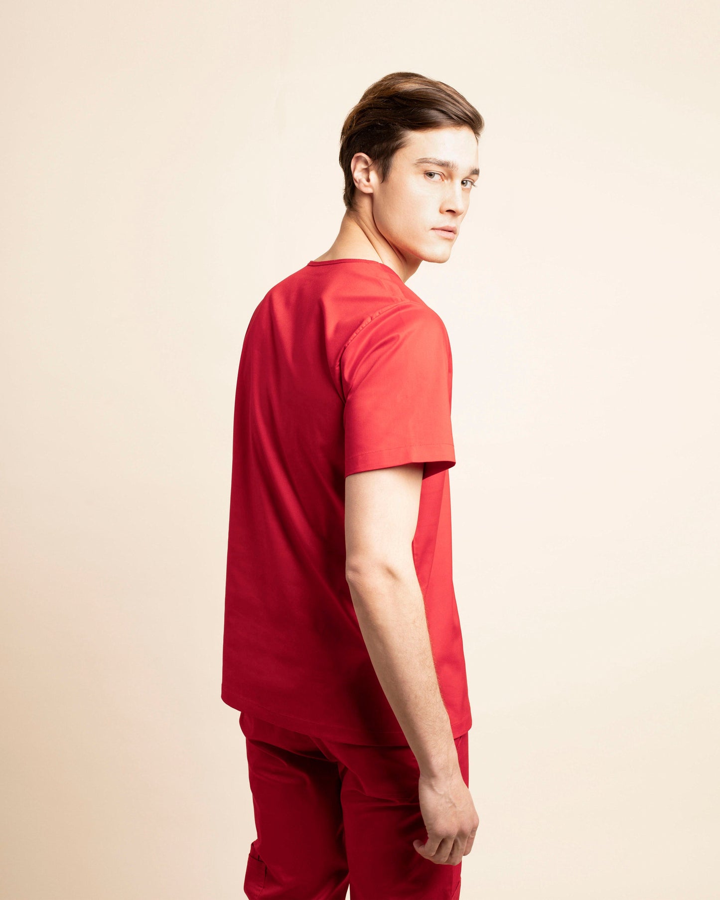 TOP HOMBRE WORK ROJO