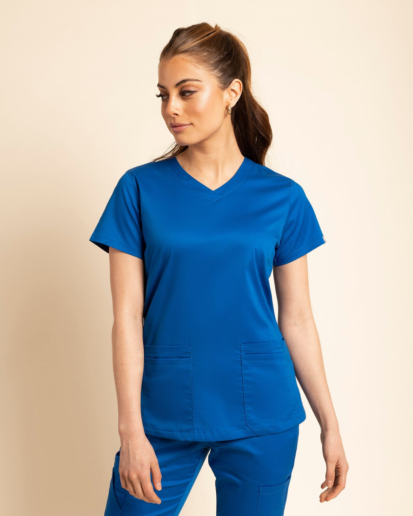 TOP MUJER WORK AZUL REY