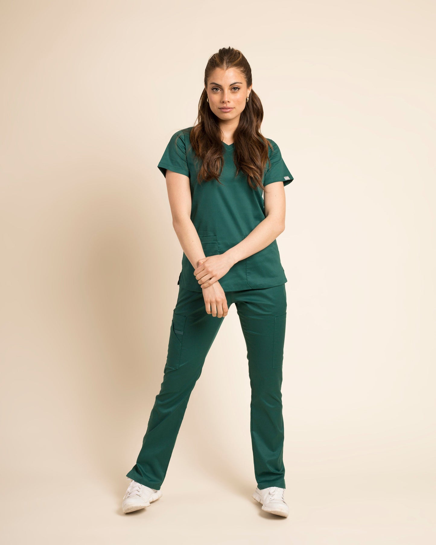 PANTALÓN MUJER WORK VERDE
