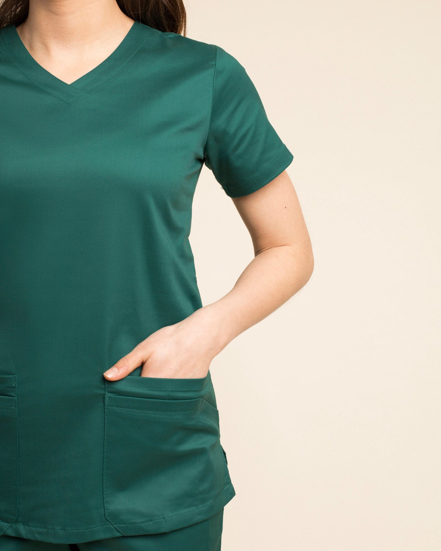 TOP MUJER WORK VERDE