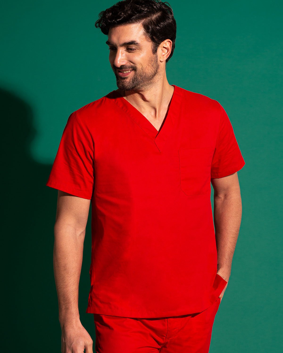 TOP HOMBRE BASICS ROJO
