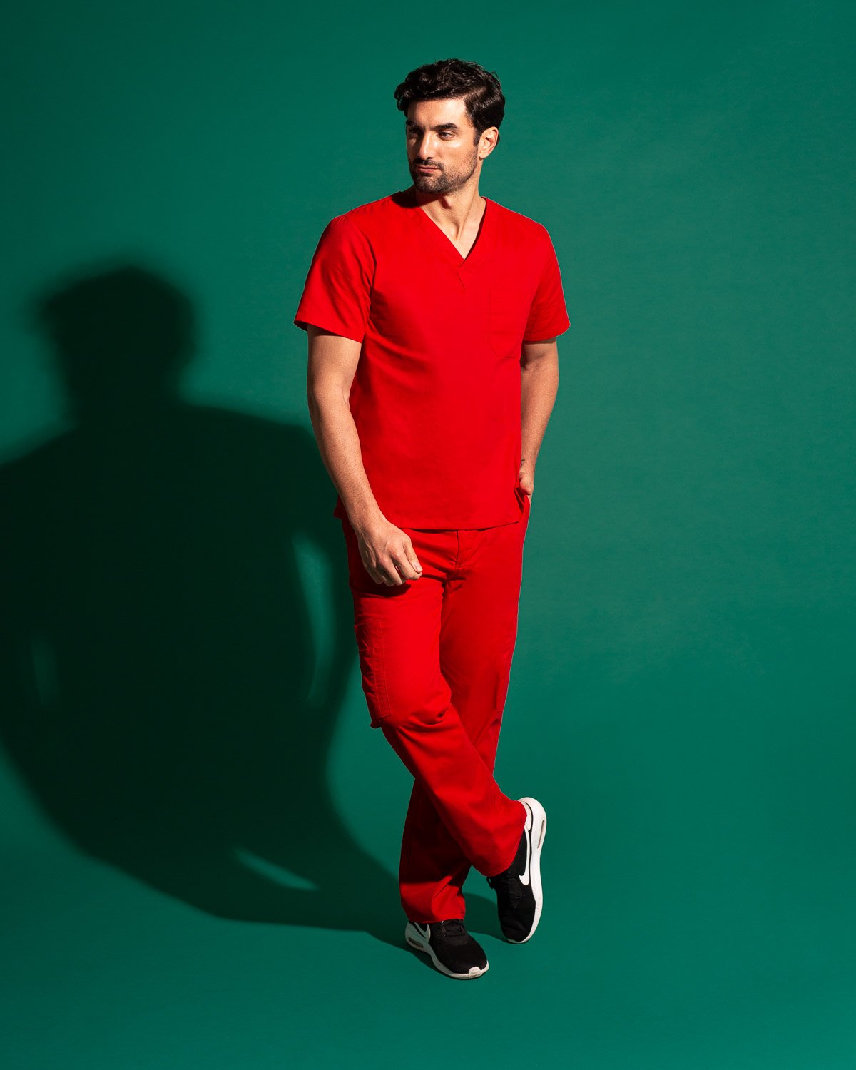 TOP HOMBRE BASICS ROJO