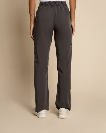 PANTALÓN MUJER COMFORT PETITE GRIS