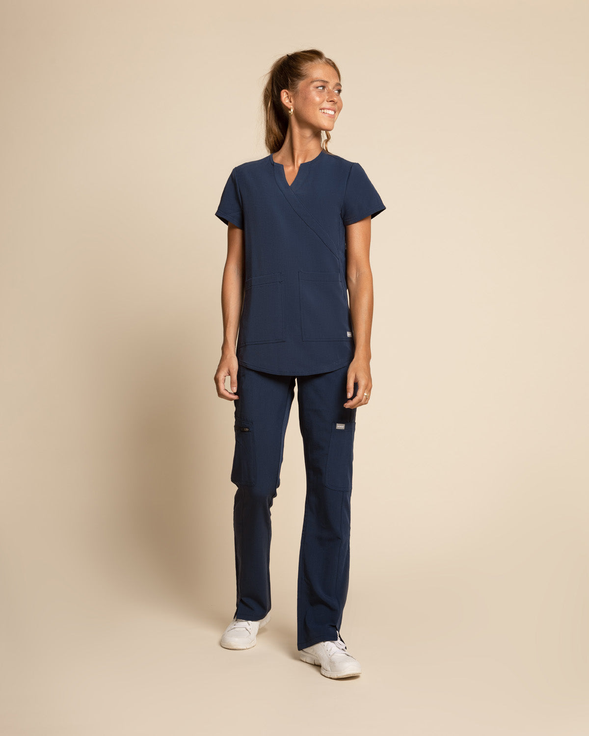 PANTALÓN MUJER COMFORT PETITE MARINO