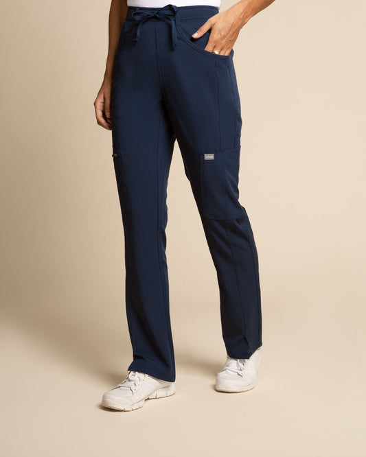 PANTALÓN MUJER COMFORT PETITE MARINO